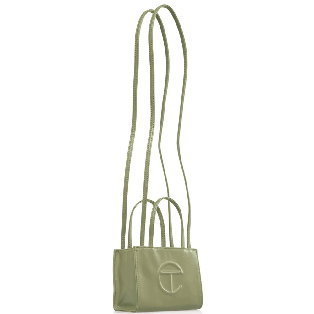 Telfar small drab sage green crossbody